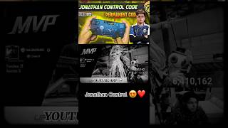 JONATHAN CONTROL CODE ☠️🔥 shorts youtubeshorts jonathangaming [upl. by Aracat]