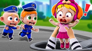 Baby Police Catch Thief 👀✨🚨  Safety Rules For Kids 🚓  NEW✨ Nursery Rhymes For Childrens [upl. by Randall]