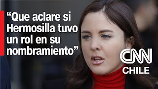 Jefa de Bancada del PPD llama al Fiscal Valencia a aclarar su relación con Hermosilla [upl. by Enitsud]