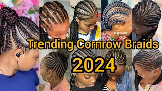 Elegant Cornrow Hairstyles  Cornrow Braids Hairstyles  Braided Twist Hairstyles for Ladies [upl. by Elrak]