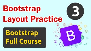 Bootstrap Layout Practice  Bootstrap Full Course in Hindi [upl. by Merridie]