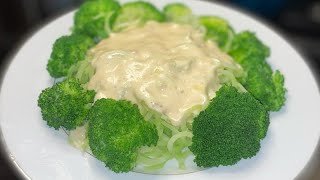 How to make Spiralized Broccoli Florets amp Cheese sauce Stepbystep Vegetarian friendly [upl. by Cordova]