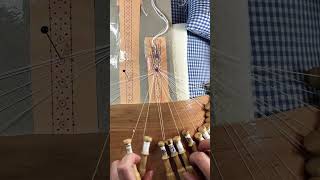 Click clack tip tap 🎶 Lacemaking is music to my ears 🥰 ❤️ lacemaking bobbinlace asmr [upl. by Hares51]