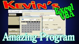 Kevin Carters Golf Tournament Director Program in Excel VBA  WOW Great Date Picker [upl. by Greyson421]