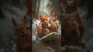 ❄️ Magical Winter Wonderland Animated Woodland Adventures in 4K 🎄🦊✨ shorts [upl. by Utter399]