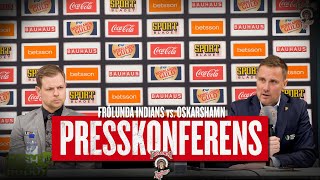 Presskonferensen efter Frölunda – Oskarshamn [upl. by Amir]