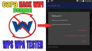 Cara HACK WIFI  Dengan Aplikasi WPS WPA TESTER [upl. by Elicia]