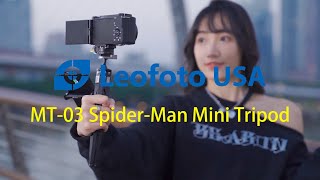 Leofoto MT03 Folding Aluminum Mini Tripod [upl. by Ulric786]