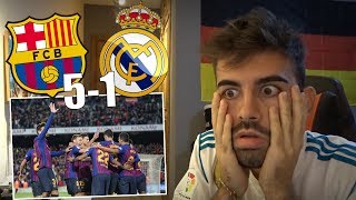 MADRIDISTA reacciona a la HUMILLACIÓN FC BARCELONA 51 REAL MADRID [upl. by Nikral]