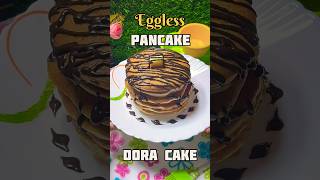 Eggless Pancake Recipe  Kid’s Favourite Dora Cake  Perfect Fluffy Pancakes At Home  shorts [upl. by Elysee]