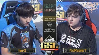 2017 GSL Season 3Code S Ro32 Group F Match1 herO vs NoRegreT [upl. by Brenton960]