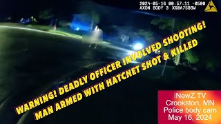 Officer Involved Shooting In Crookston MN Police Body Cam Video May 16 2024 [upl. by Edana789]