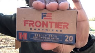 556x45mm 55gr BTHP FR240 Frontier by Hornady Review [upl. by Eedak]