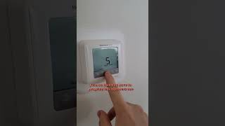 How to unlock a Honeywell thermostat [upl. by Aroda]