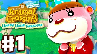 Animal Crossing New Horizons  Happy Home Paradise DLC  Gameplay Part 1  Eloises Reading Room [upl. by Nannahs660]