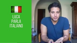 Luca parla italiano Luca speaks Italian  with Captions in Italian [upl. by Koeppel]