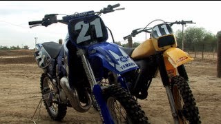 1981 Yamaha YZ 125 VS 1998 Yamaha YZ 125 Motocross Shootout Review [upl. by Paulina]