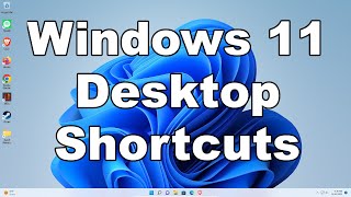 How To Create amp Add Desktop Shortcut Icons In Windows 11  A Quick amp Easy Guide [upl. by Ilona]