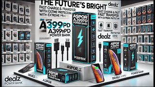 Aspor A399PD Power Bank  20000mAh  30 Quick Charge  74Wh  Traveler essential powerbank [upl. by Sevik]