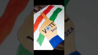 VOTE INDIA drawing🙏👆 voters day special shorts drawing vote voter youtubeshorts [upl. by Anhsirk910]