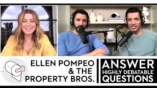 Ellen Pompeo amp The Property Brothers Answer Highly Debatable Design Questions  Good Housekeeping [upl. by Warder]