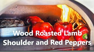 Wood Roasted Lamb Shoulder and Red Peppers in Vesuvio 800 [upl. by Ellerred]