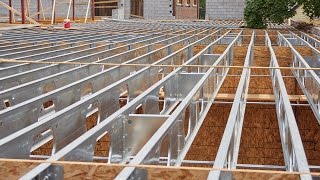 WoodFramed Buildings Benefit From Composite TotalJoist Steel Construction  Installation Video [upl. by Ilatfen]