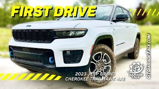 2023 Jeep Grand Cherokee Trailhawk 4xe First Drive [upl. by Dronel103]