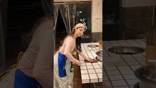 Hotpot robotic server in the kitchen humanrobot funny funnyvideo [upl. by Ule351]