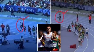 Olympics Paris 2024 Cameraman DISRUPTS mens 5000m Olympic heats as Jakob Ingebrigtsen is left [upl. by Cormack]