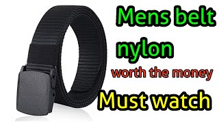 ZORO Mens Nylon woven fabric Belt Hole free plastic flap buckle [upl. by Aivatnwahs511]