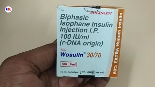 Wosulin 3070 Injection  Biphasic Isophane Insulin injections  Wosulin 3070 Injection Uses [upl. by Ailad]