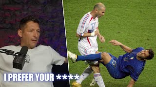 Materazzi on what he said to Zidane before the brutal Headbutt [upl. by Eyt670]