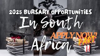 2025 BURSARY OPPORTUNITIES IN SAPart 1 [upl. by Leary]