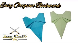 Easy origami bookmark corner  How to make a corner bookmark DIY  no glue  Bookmark craft [upl. by Amedeo701]