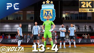 FC 24 VOLTA  Argentina vs Belgium Messi vs Hazard  PC Gameplay 2K 60FPS [upl. by Nodnyl]