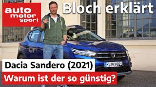 Dacia Sandero 2021 Wie baut man den günstigsten Neuwagen Deutschlands  Bloch erklärt 130  ams [upl. by Kola320]