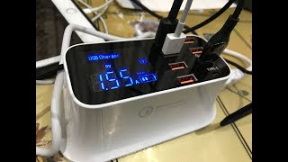 BEST USB 8 Port Charger from quot ALI EXPRESS quot 2019 with Display [upl. by Aynekat200]