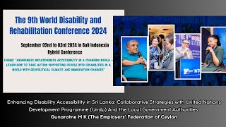 World Disability amp Rehabilitation Conference 2024W D R C Accessibility Indonisia September 2024 [upl. by Lodhia]