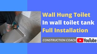 Wall Hung Toilet Install full details [upl. by Malda]