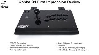 Qanba Q1 Arcade Fight Stick  Unboxing First Impression Review [upl. by Lein]