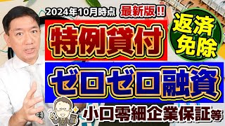 【11月開始 免除申請してください】特例貸付 R7年1月の返済開始 住民税非課税免除 住民税非課税以外の免除 ゼロゼロ融資の現状 小口零細企業保証 詐欺に注意 等〈24年10月時点〉 [upl. by Annawad]