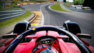 Assetto Corsa  Ferrari F1 2024 Hot Lap  Belgian Grand Prix Circuit [upl. by Aynor]