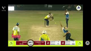 Tennis cricket best Left handed batsman SAGARALI SANGEETCUP2022 ANGELKOLKATA VS JVABROTHERS [upl. by Jez]