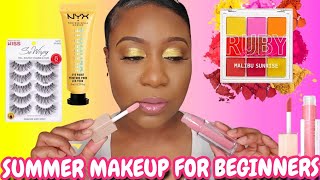 SUMMER MAKEUP FOR BEGINNERS ⛱️☀️ [upl. by Baoj]