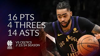 DAngelo Russell 16 pts 4 threes 14 asts vs Celtics 2324 season [upl. by Yoshiko962]