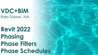 Revit 2022 Phasing  Phase Filters  Phase Schedules 4K [upl. by Beitnes]