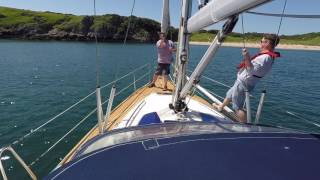 Barafundle bay Sailing Pembrokeshire [upl. by Danit]