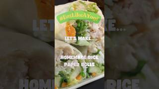 Vegan rice paper rolls eatlikeayogi [upl. by Adalia61]