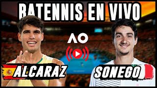 Carlos Alcaraz vs Lorenzo Sonego  Abierto de Australia 2024  Reaccionando en VIVO [upl. by Naugan]